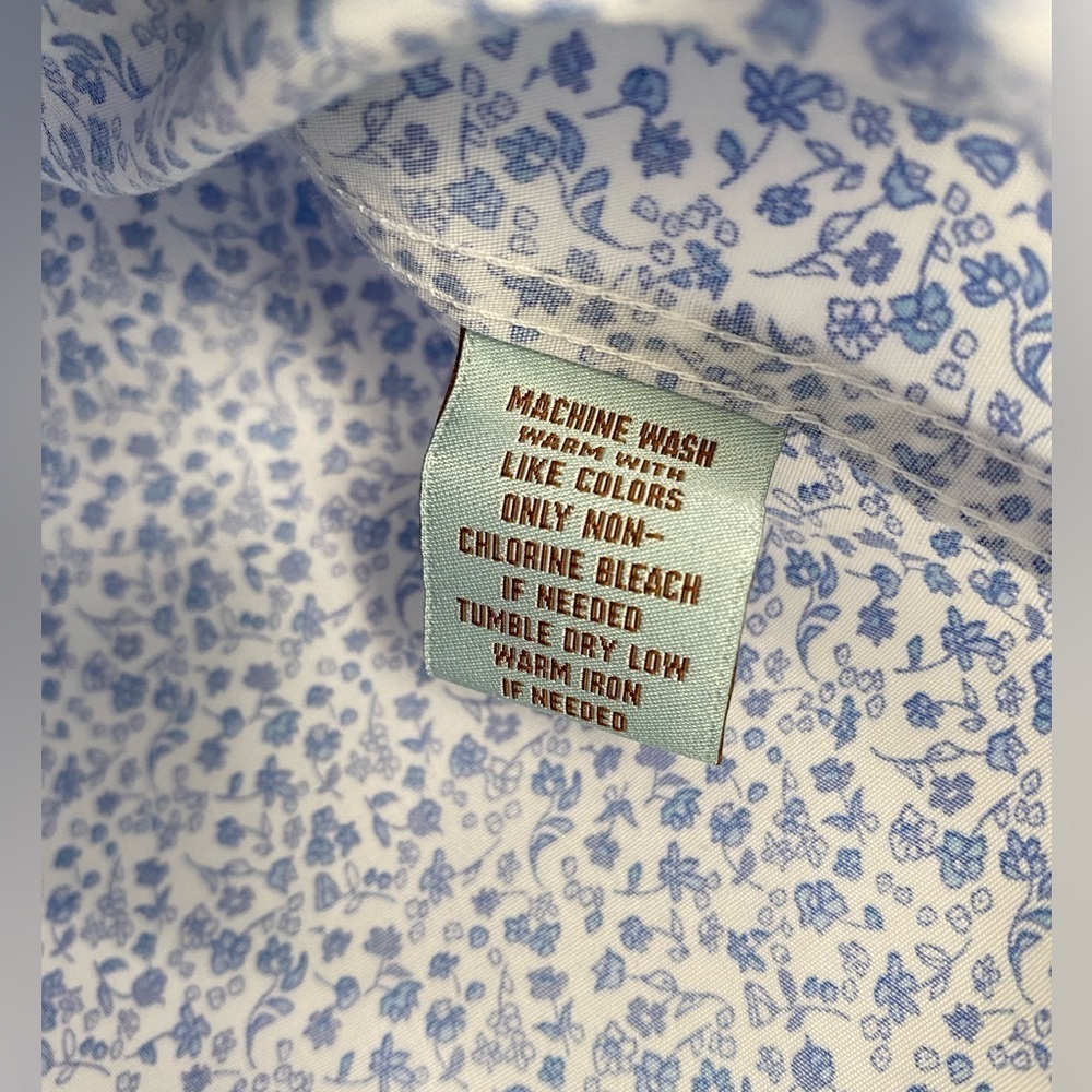 Boys Class Club Long Sleeve Point Collar Floral Button Down Shirt - Picture 4 of 8